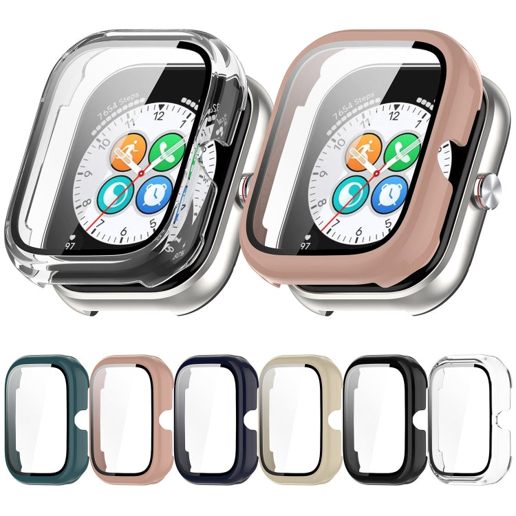 For Honor Choice Haylou Watch PC + Tempered Film Integrated Protective Watch Case(Ivory White)