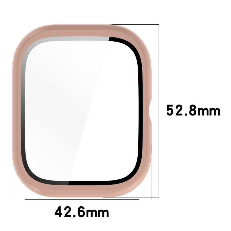 For Honor Choice Haylou Watch PC + Tempered Film Integrated Protective Watch Case(Ivory White)