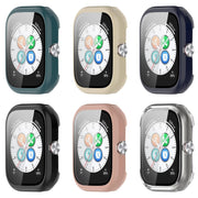 For Honor Choice Haylou Watch PC + Tempered Film Integrated Protective Watch Case(Black)