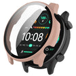 For Xiaomi Haylou RT3 / Solar Plus LS16 PC + Tempered Film Integrated Watch Protective Case(Pink) - Watch Cases by PMC TechLife | Online Shopping South Africa | PMC TechLife