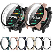 For Xiaomi Haylou RT3 / Solar Plus LS16 PC + Tempered Film Integrated Watch Protective Case(Ivory White)
