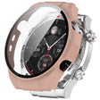 For Xiaomi Haylou Watch R8 PC + Tempered Film Integrated Watch Protective Case(Pink) - Watch Cases by PMC TechLife | Online Shopping South Africa | PMC TechLife
