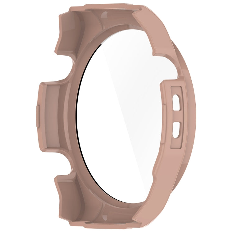 For Xiaomi Haylou Watch R8 PC + Tempered Film Integrated Watch Protective Case(Pink)