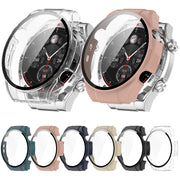 For Xiaomi Haylou Watch R8 PC + Tempered Film Integrated Watch Protective Case(Black)