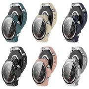 For Xiaomi Haylou Watch R8 PC + Tempered Film Integrated Watch Protective Case(Black)