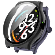 For Xiaomi Haylou Solar Lite R001 PC + Tempered Film Integrated Watch Protective Case(Black)