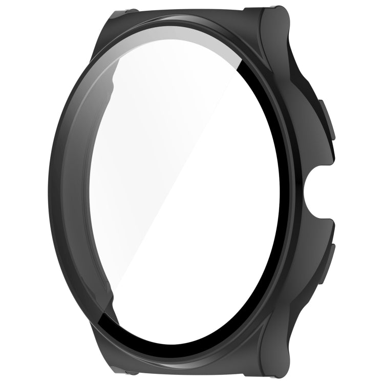 For Xiaomi Haylou Solar Lite R001 PC + Tempered Film Integrated Watch Protective Case(Black)