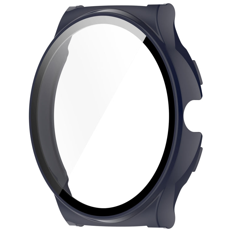 For Xiaomi Haylou Solar Lite R001 PC + Tempered Film Integrated Watch Protective Case(Ink Blue)