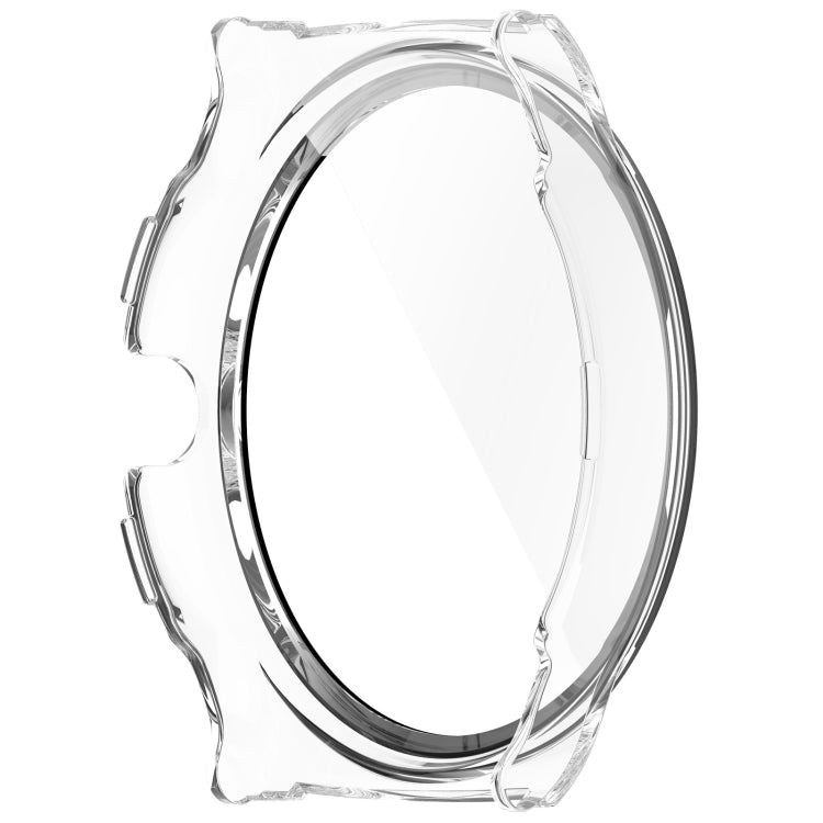 For Xiaomi Haylou Solar Lite R001 PC + Tempered Film Integrated Watch Protective Case(Transparent White)
