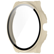 For Xiaomi Haylou Solar Lite R001 PC + Tempered Film Integrated Watch Protective Case(Ivory White)