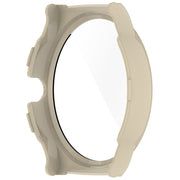 For Xiaomi Haylou Solar Lite R001 PC + Tempered Film Integrated Watch Protective Case(Ivory White)