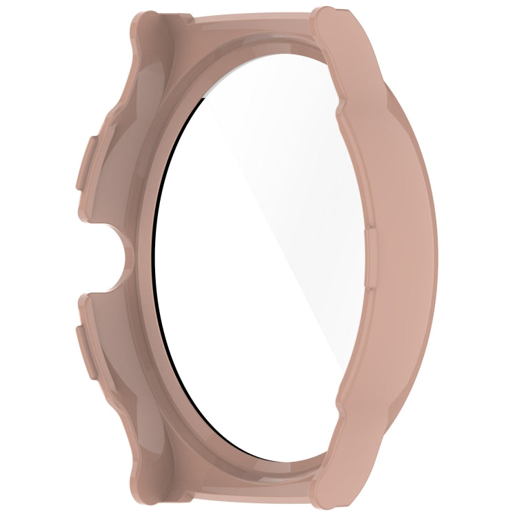 For Xiaomi Haylou Solar Lite R001 PC + Tempered Film Integrated Watch Protective Case(Pink)