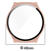 For Xiaomi Haylou Solar Lite R001 PC + Tempered Film Integrated Watch Protective Case(Black)