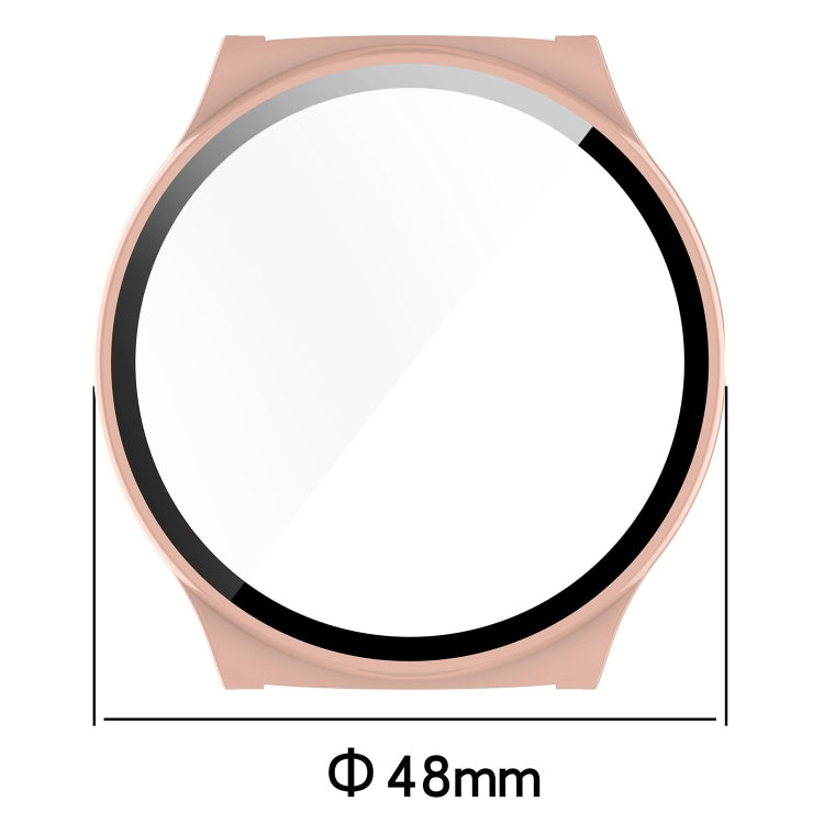For Xiaomi Haylou Solar Lite R001 PC + Tempered Film Integrated Watch Protective Case(Black)