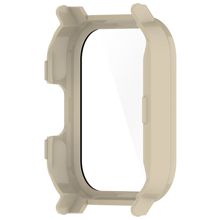 For Xiaomi Haylou Watch 2 LS02 PC + Tempered Film Integrated Watch Protective Case(Ivory White)