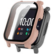 For Xiaomi Haylou Watch 2 LS02 PC + Tempered Film Integrated Watch Protective Case(Pink) - Watch Cases by PMC TechLife | Online Shopping South Africa | PMC TechLife