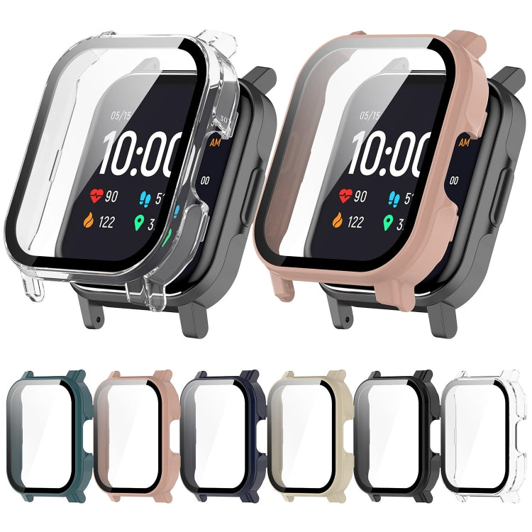 For Xiaomi Haylou Watch 2 LS02 PC + Tempered Film Integrated Watch Protective Case(Ivory White)