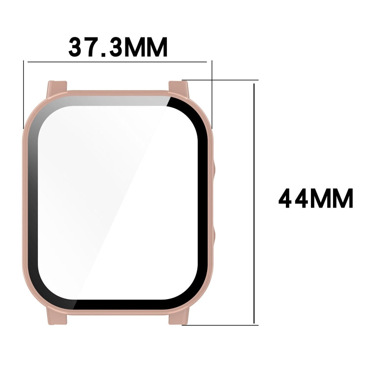 For Xiaomi Haylou Watch 2 LS02 PC + Tempered Film Integrated Watch Protective Case(Black)