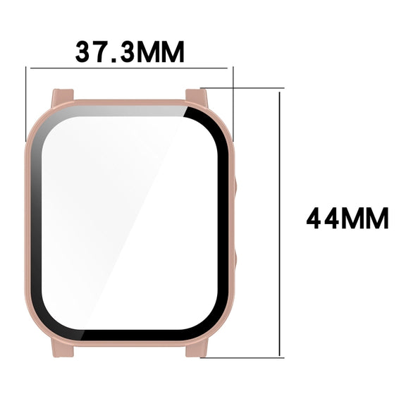 For Xiaomi Haylou Watch 2 LS02 PC + Tempered Film Integrated Watch Protective Case(Ink Blue)