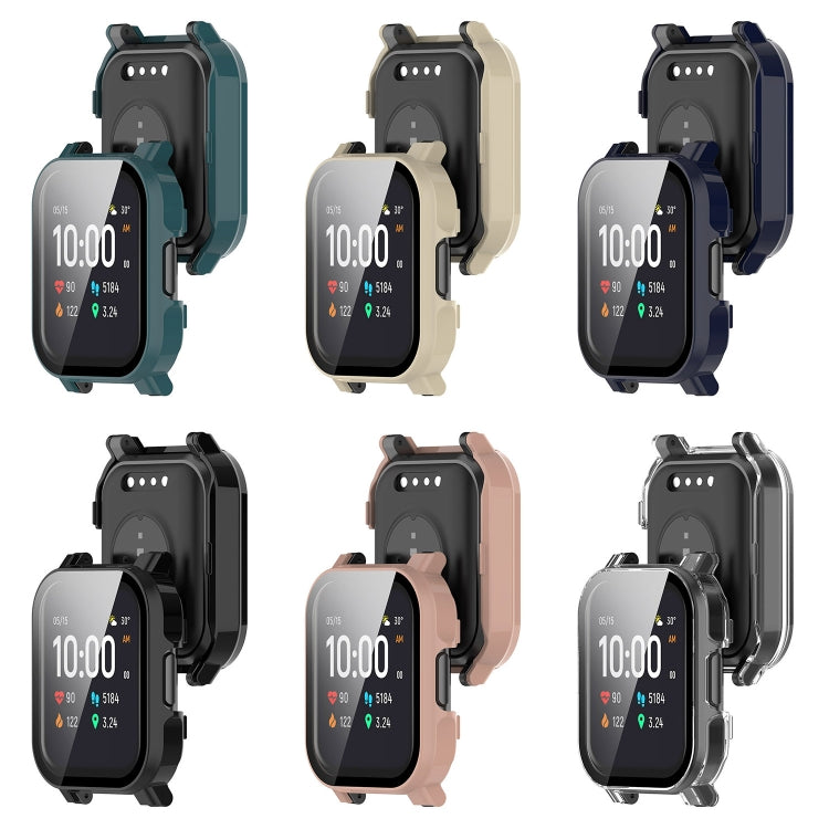 For Xiaomi Haylou Watch 2 LS02 PC + Tempered Film Integrated Watch Protective Case(Ivory White)
