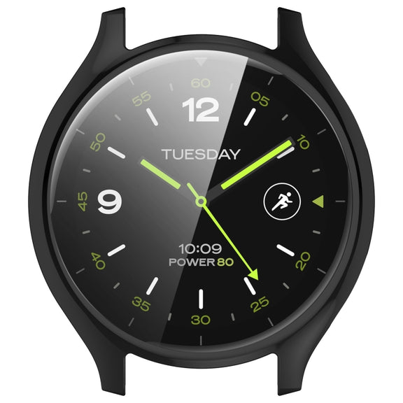 For Xiaomi Watch 2 Full Coverage TPU Electroplated Watch Protective Case(Black)