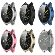 For Xiaomi Watch 2 Full Coverage TPU Electroplated Watch Protective Case(Blue)