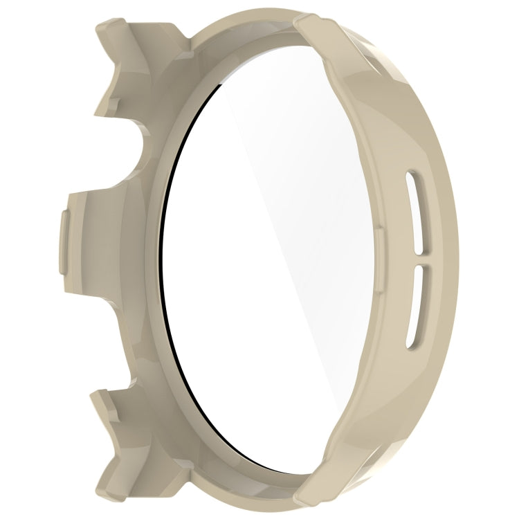 For Xiaomi Mibro Watch Lite 2 PC + Tempered Film Integrated Watch Protective Case(Ivory White)