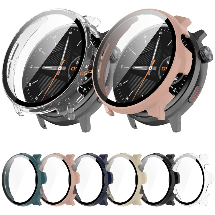 For Xiaomi Mibro Watch Lite 2 PC + Tempered Film Integrated Watch Protective Case(Ink Blue)