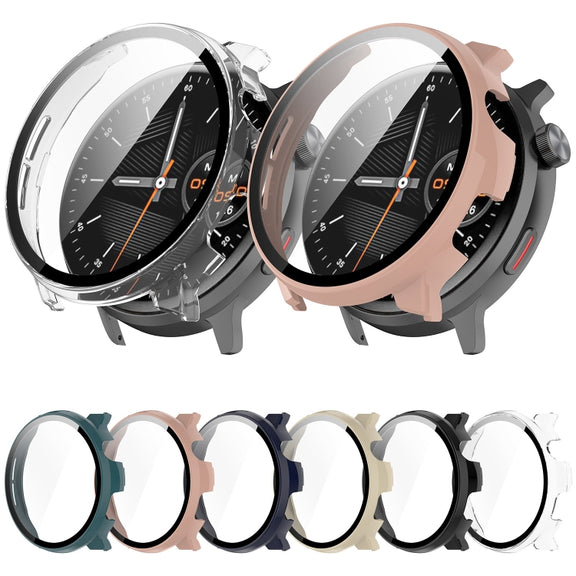 For Xiaomi Mibro Watch Lite 2 PC + Tempered Film Integrated Watch Protective Case(Ink Blue)