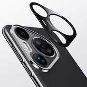 For Huawei Pura 70 Pro / 70 Pro+ Plain Leather Series Shockproof Phone Case(Black)