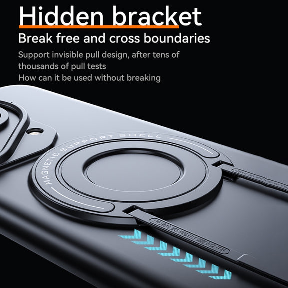 For Huawei Pura 70 Frosted MagSafe Magnetic Ring Holder PC Phone Case(Grey)