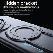 For Huawei Pura 70 Frosted MagSafe Magnetic Ring Holder PC Phone Case(Blue)