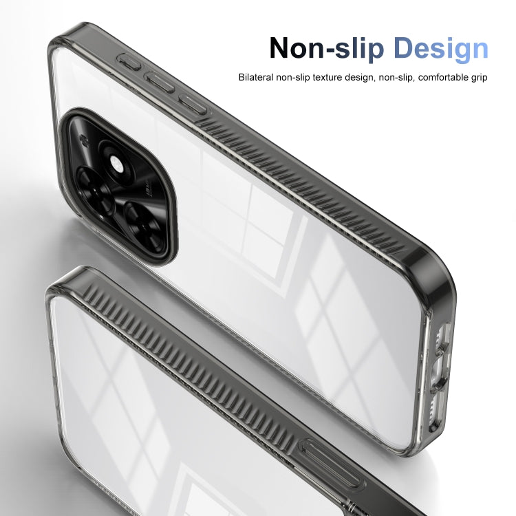 For Tecno Spark Go 2024 / Spark 20 / Pop 8 Anti-slip Clear Acrylic Hybrid TPU Phone Case(Black)