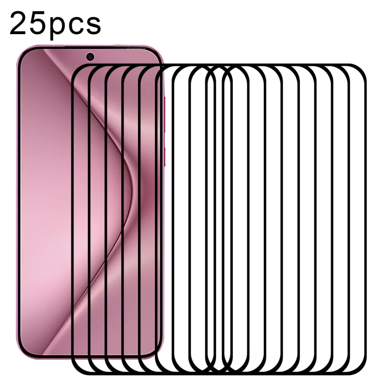 For Huawei Pura 70 25pcs Full Glue Screen Tempered Glass Film
