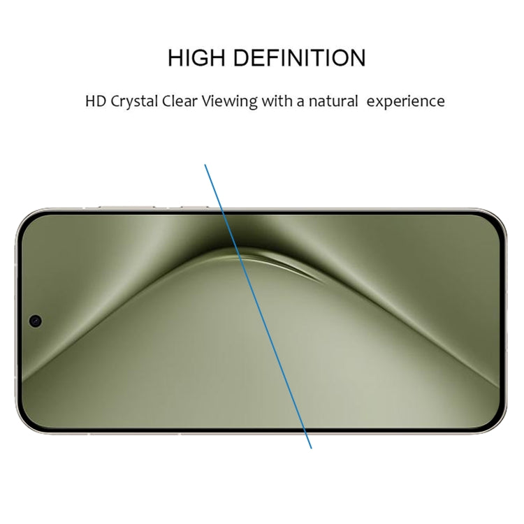 For Huawei Pura 70 Pro / 70 Pro+ Edge Glue 9H HD 3D Curved Edge Tempered Glass Film(Black)