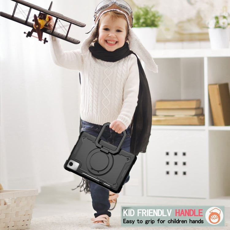 For Lenovo Tab M11/ Xiaoxin Pad 11 2024 Handle Robot Silicone Hybrid PC Tablet Case(Black)