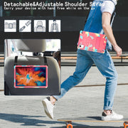 For Lenovo Tab M11/ Xiaoxin Pad 11 2024 Fold-Holder Spider Silicone Hybrid PC Tablet Case(Camouflage Rose Red)