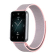 For Honor Band 9 Woven Nylon Loop Watch Band(Pinkish) - Watch Bands by PMC TechLife | Online Shopping South Africa | PMC TechLife