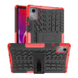 For Lenovo Tab M11/ Xiaoxin Pad 11 2024 Tire Texture TPU Hybrid PC Tablet Case with Holder(Red) - Lenovo by PMC Jewellery | Online Shopping South Africa | PMC Jewellery | Buy Now Pay Later Mobicred