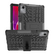 For Lenovo Tab M11/ Xiaoxin Pad 11 2024 Tire Texture TPU Hybrid PC Tablet Case with Holder(Black) - Lenovo by PMC Jewellery | Online Shopping South Africa | PMC Jewellery | Buy Now Pay Later Mobicred