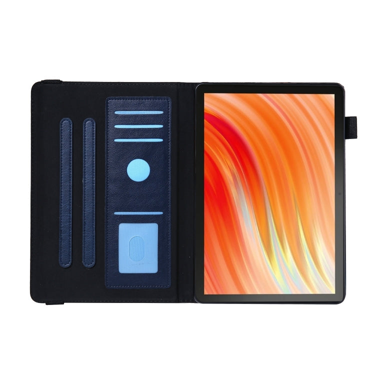 For Amazon Kindle Fire HD10 2021/2023 Extraordinary Series Smart Leather Tablet Case(Royal Blue)