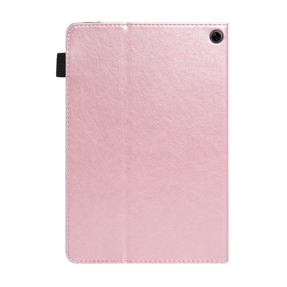 For Amazon Kindle Fire HD10 2021/2023 Extraordinary Series Smart Leather Tablet Case(Rose Gold)