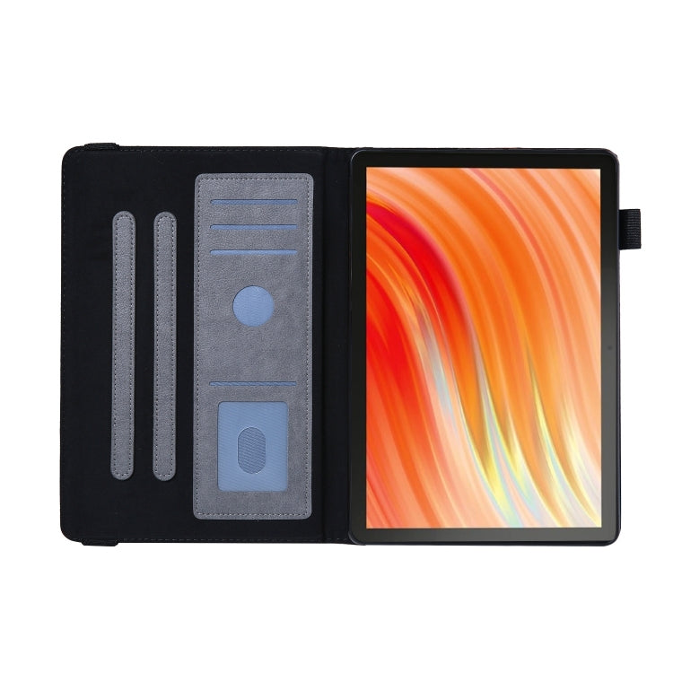 For Amazon Kindle Fire HD10 2021/2023 Extraordinary Series Smart Leather Tablet Case(Grey)