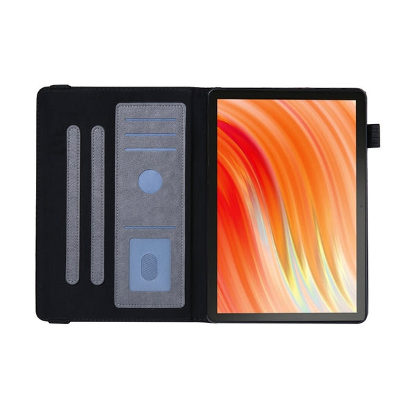 For Amazon Kindle Fire HD10 2021/2023 Extraordinary Series Smart Leather Tablet Case(Grey)