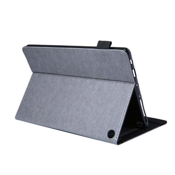 For Amazon Kindle Fire HD10 2021/2023 Extraordinary Series Smart Leather Tablet Case(Grey)