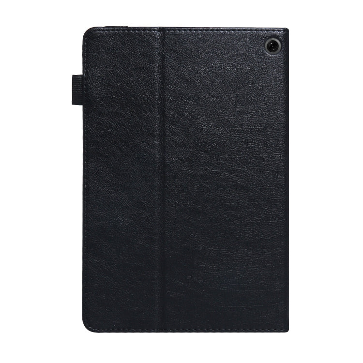 For Amazon Kindle Fire HD10 2021/2023 Extraordinary Series Smart Leather Tablet Case(Black)