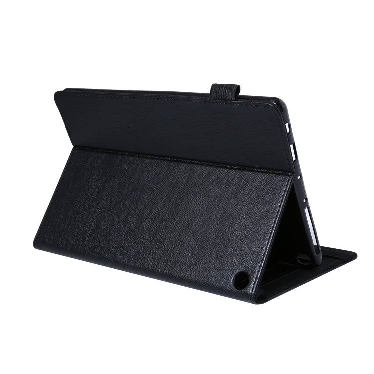 For Amazon Kindle Fire HD10 2021/2023 Extraordinary Series Smart Leather Tablet Case(Black)