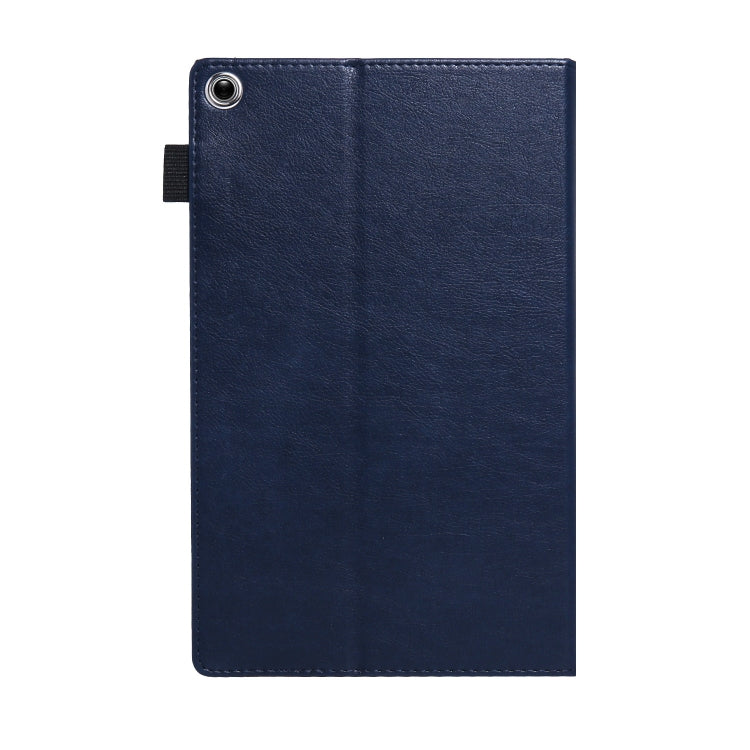 For Amazon Kindle Fire HD10 2017/2019 Extraordinary Series Smart Leather Tablet Case(Royal Blue)