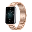 For Honor Band 9 Three Strains Metal Watch Band(Rose Gold) - Watch Bands by PMC TechLife | Online Shopping South Africa | PMC TechLife