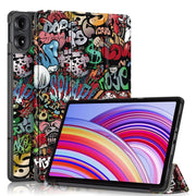 For Xiaomi Redmi Pad Pro 12.1 Custer Painted 3-Fold Stand Leather Smart Tablet Case(Graffiti)